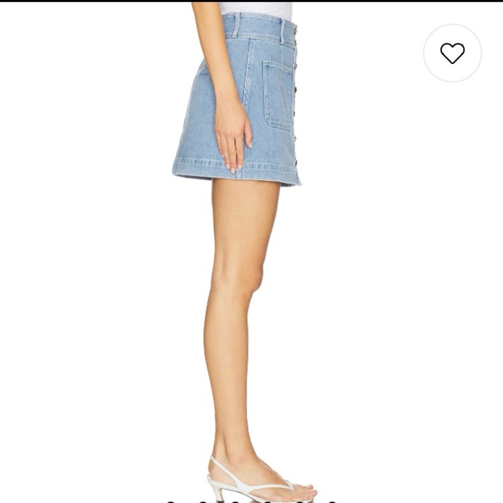 Veronica Beard Revolve Moxie Mini Skirt in Silverwood Blue Size 10 EUC - Picture 4 of 14